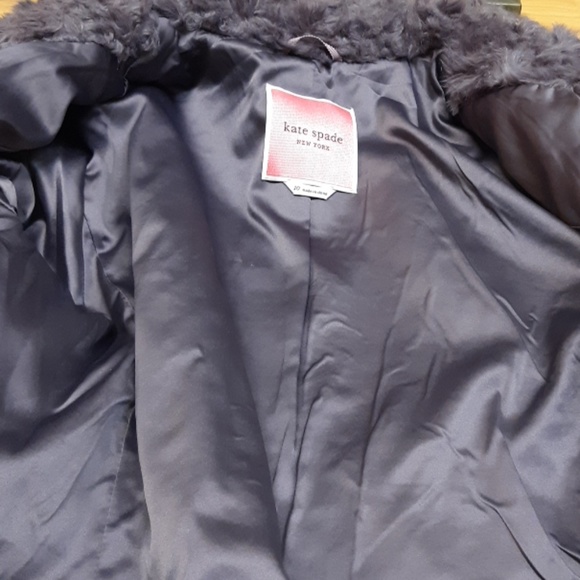 kate spade Purple Plush Faux Fur Jacket - Picture 6 of 8